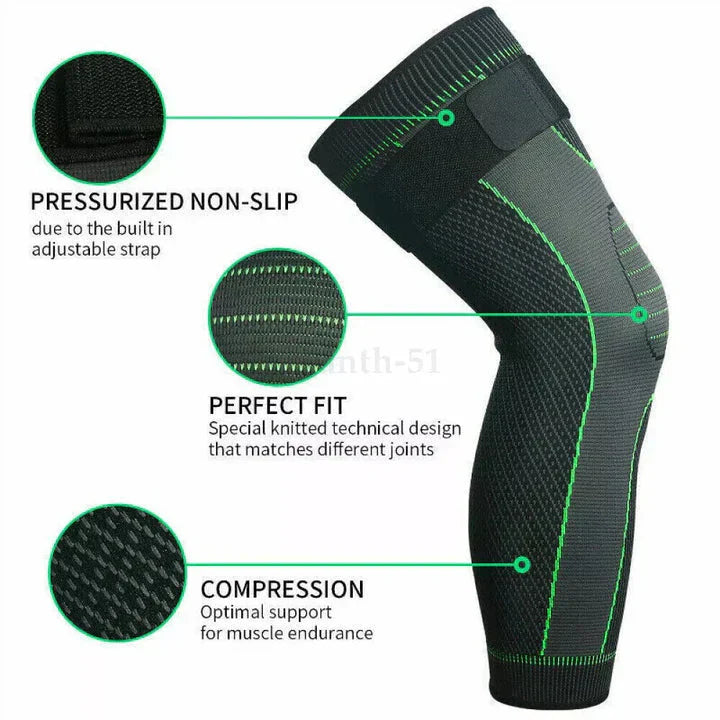 Knee Support Pads With Elastic Anti Slip Straps